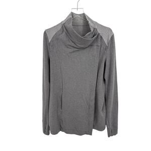 Lululemon Coast Wrap women's 10 cardigan sweatshirt draped modal Heather gray